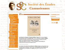 Tablet Screenshot of etudes-camusiennes.fr